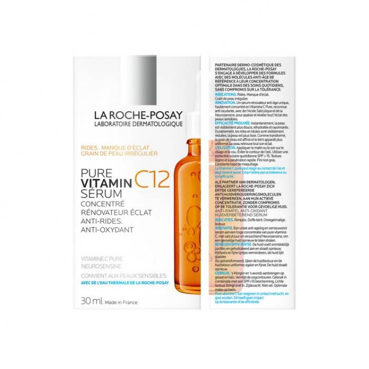 La Roche Posay Pure Vitamin C12 Serum 30ml | Aντιοξειδωτικός Αντιρυτιδικός Ορός με Βιταμίνη C
