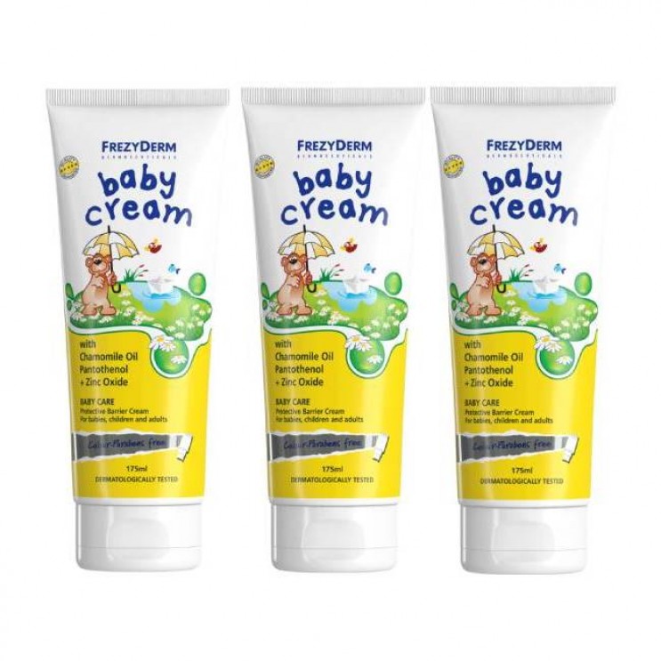 Frezyderm Baby Cream Bundle 3 x 175ml | Αδιάβροχη Προστατευτική Κρέμα για Βρέφη  ΦΡΟΝΤΙΔΑ ΜΩΡΟΥ