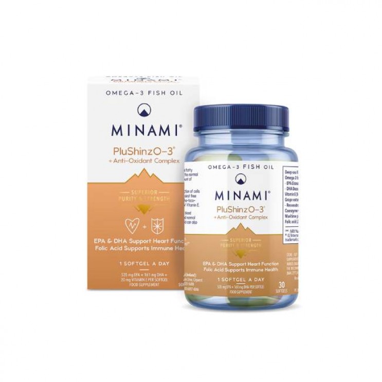 Minami PluShinzO-3 +Antioxidant Complex 30softgels| Συμπλήρωμα Διατροφής με Ω3 & Αντιοξειδωτικά
