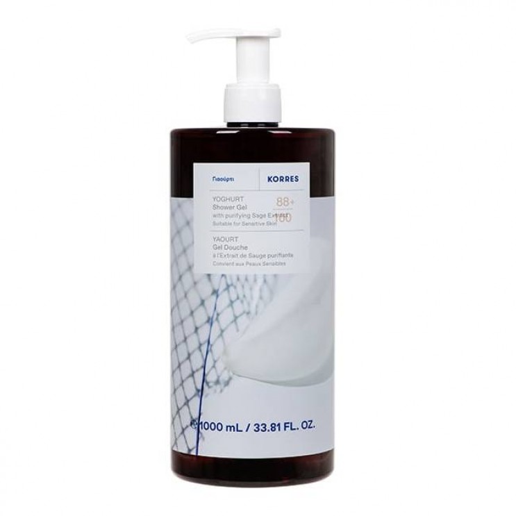Korres Body Cleanser Yoghurt 1lt | Αφρόλουτρο με Άρωμα Γιαούρτι   ΦΡΟΝΤΙΔΑ ΓΙΑ ΤΟ ΣΩΜΑ