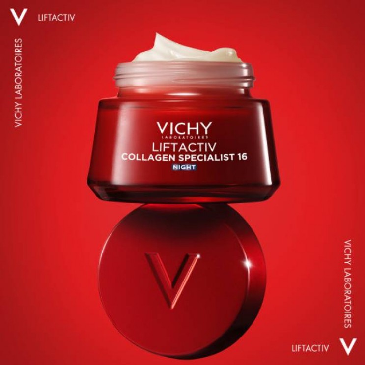 Vichy Liftactiv Collagen Specialist 16 Night Cream 50ml | Κρέμα Νύχτας, Ενισχύει το Κολλαγόνο και Διορθώνει 16 Σημάδια Γήρανσης ΦΡΟΝΤΙΔΑ ΠΡΟΣΩΠΟΥ