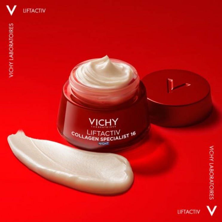 Vichy Liftactiv Collagen Specialist 16 Night Cream 50ml | Κρέμα Νύχτας, Ενισχύει το Κολλαγόνο και Διορθώνει 16 Σημάδια Γήρανσης ΦΡΟΝΤΙΔΑ ΠΡΟΣΩΠΟΥ