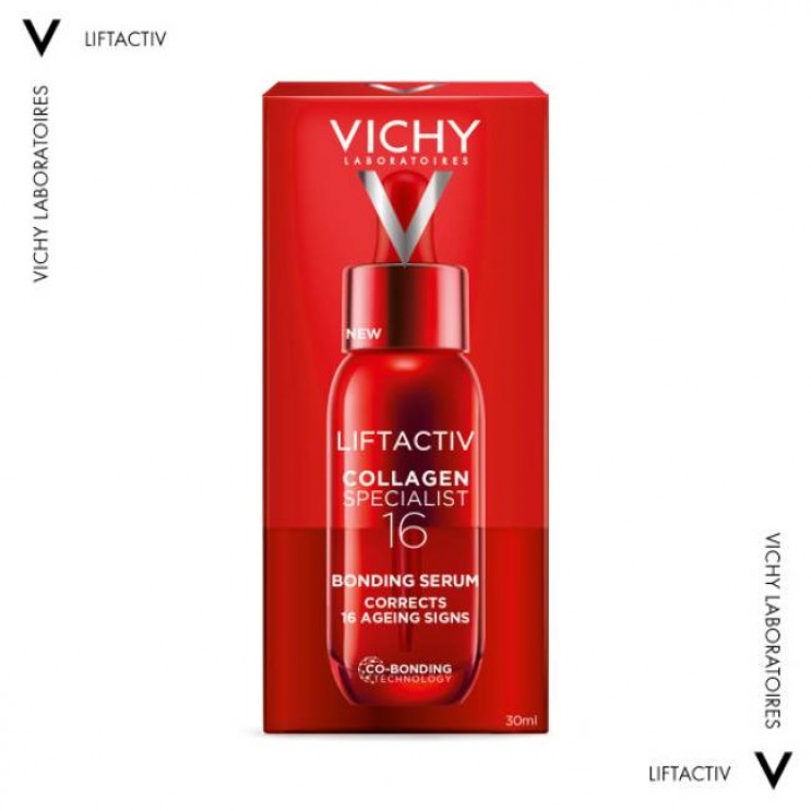Vichy Liftactiv Collagen Specialist 16 Bonding Serum 30ml | Ορός Προσώπου , Ενισχύει το Κολλαγόνο και Διορθώνει 16 Σημάδια Γήρανσης 