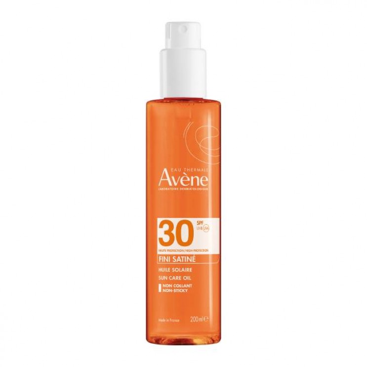 Avene Huile Solaire Fini Satine SPF30 200ml | Αντιηλιακό Λάδι Σώματος  ΦΡΟΝΤΙΔΑ ΓΙΑ ΤΟ ΣΩΜΑ