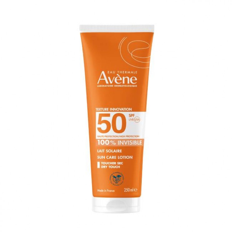 Avene Lait Solaire 100% Invisible SPF50 250ml | Διάφανο Αντηλιακό Γαλάκτωμα για Πρόσωπο & Σώμα