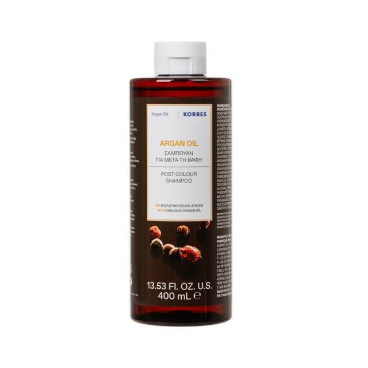 Korres Argan Oil Post-Colour Shampoo 400ml | Σαμπουάν για Μετά την Βαφή