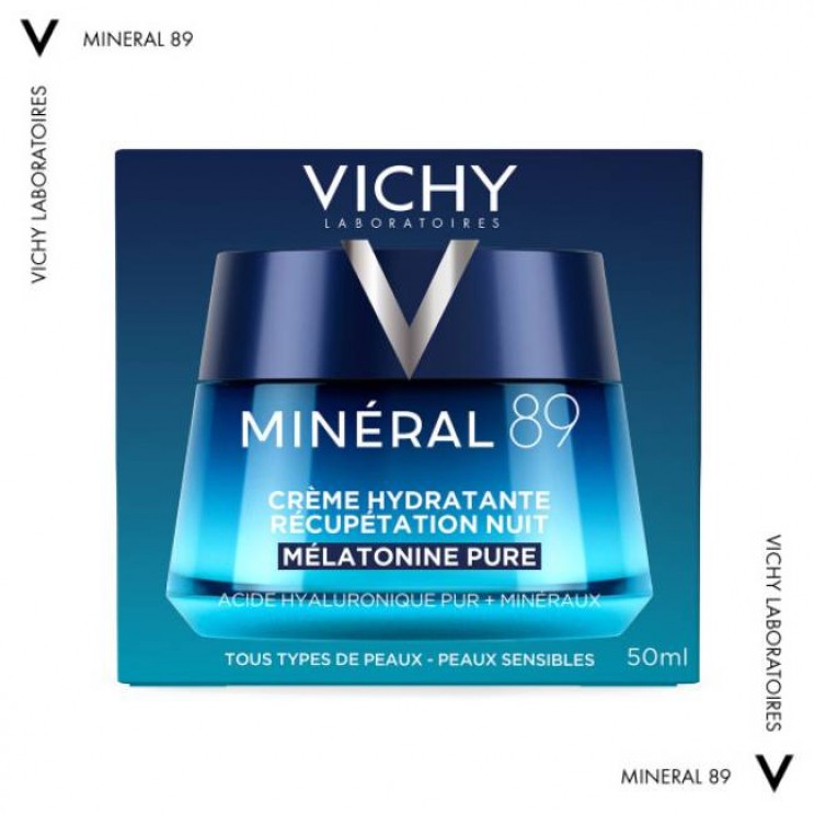 Vichy Mineral 89 Moisture Recovery Night Cream 50ml | Κρέμα Νύχτας Αποκατάστασης της Ενυδάτωσης 