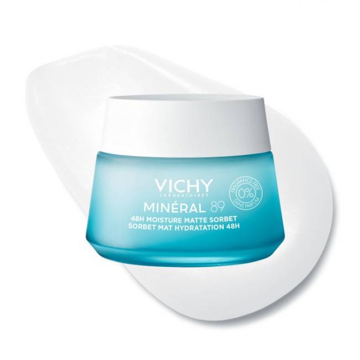 Vichy Mineral 89 Sorbet Mat Hydratation 48h 50ml | Κρέμα - Gel Ενυδάτωσης 48ωρη για τη Λιπαρή Επιδερμίδα