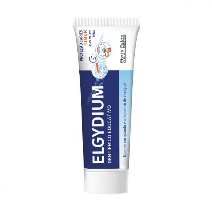 Elgydium Toothpaste Timer 50ml | Εκπαιδευτική Οδοντόκρεμα Προστασίας από την Τερηδόνα από 3 Ετών 