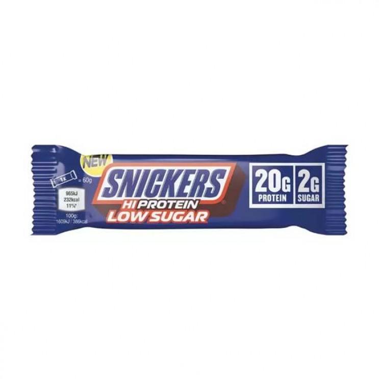 Snickers HiProtein Low Sugar 57gr | Μπάρα Υψηλής Πρωτεΐνης με Γεύση Φυστίκι, Καραμέλα & Σοκολάτα Γάλακτος 