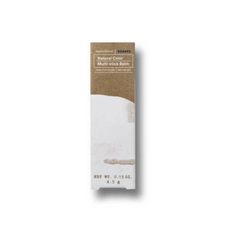 Korres Aegean Bronze Natural Color Multi-stick Balm Healthy Glow 4.5g |Multi Stick για Υγιές Χρώμα σε Ζυγωματικά και Χείλη