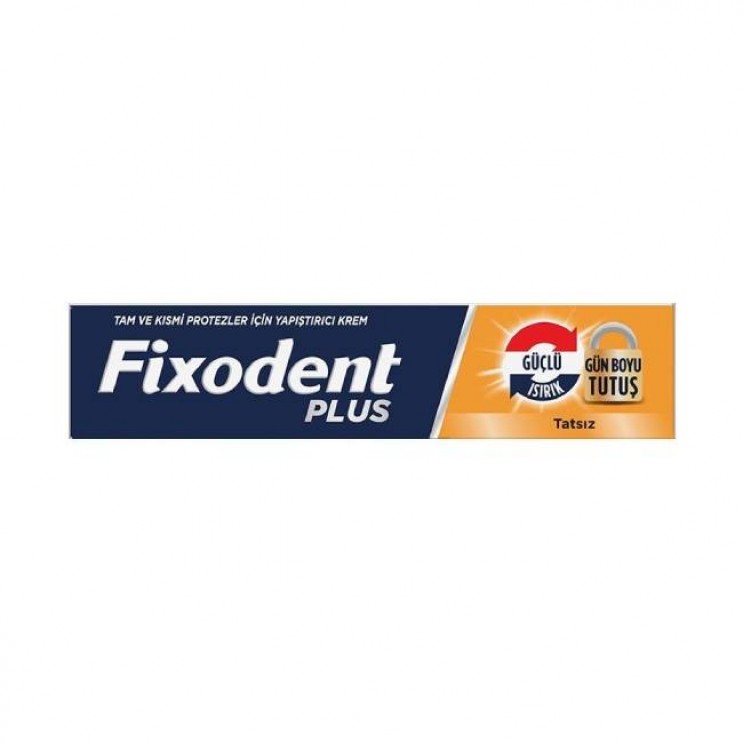 Fixodent Plus 40gr | Στερεωτική Κρέμα για Τεχνητές Οδοντοστοιχίες, Πολύ Δυνατό Κράτημα Χωρίς Άρωμα