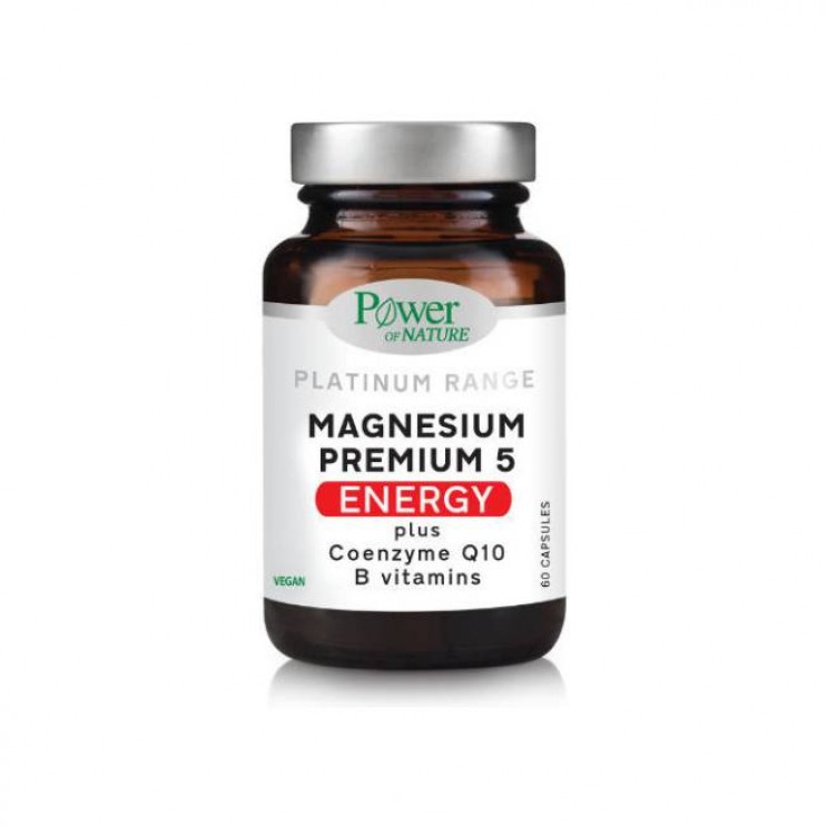 Power Health Platinum Range Magnesium Premium 5 Energy 60caps | Συμπλήρωμα Διατροφής με Μαγνήσιο