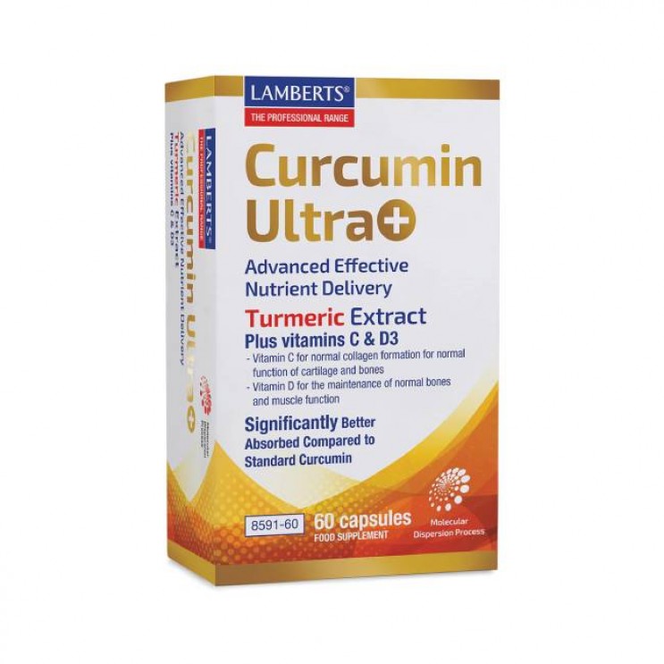 Lamberts Curcumin Ultra+ 60tabs | Συμπλήρωμα Διατροφής Κουρκουμίνης 