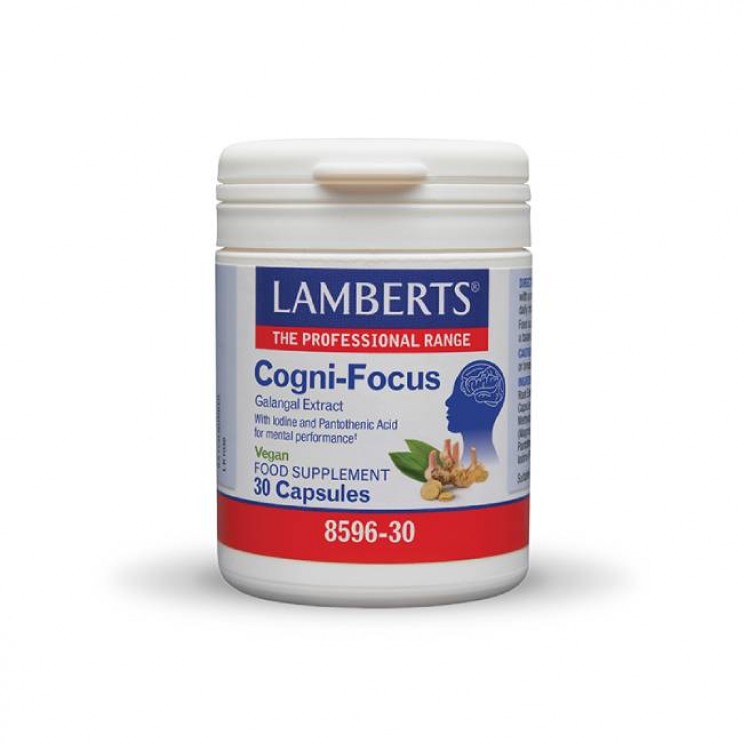 Lamberts Cogni-Focus 30caps | Συμπλήρωμα Διατροφής για Βελτίωση της Πνευματικής Εγρήγορσης & Συγκέντρωσης