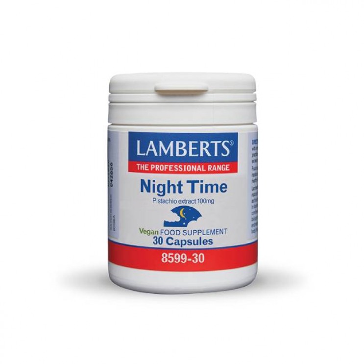 Lamberts Night Time (Pistachio extract 100mg) 30caps | Συμπλήρωμα Διατροφής για την Βελτίωση του Ύπνου