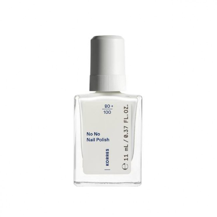 Korres No No Nail Polish 01 Pure White 11ml| Βερνίκι Νυχιών 
