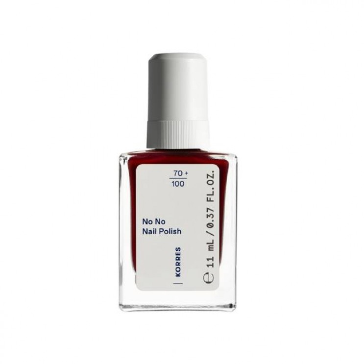 Korres No No Nail Polish 57 Wine Red 11ml | Βερνίκι Νυχιών 