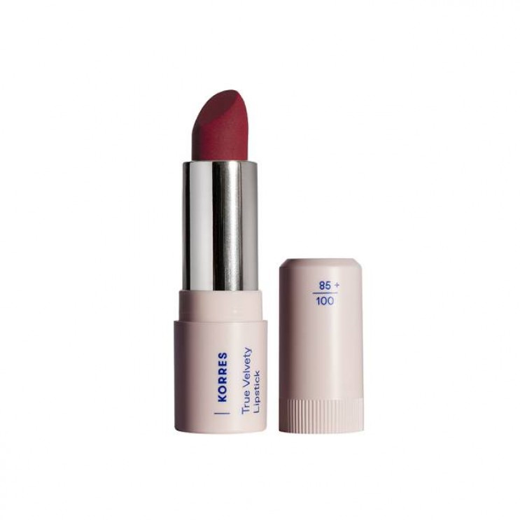 Korres True Velvety Lipstick 55 Vivid Red 3g | Semi-Matte Κραγιόν
