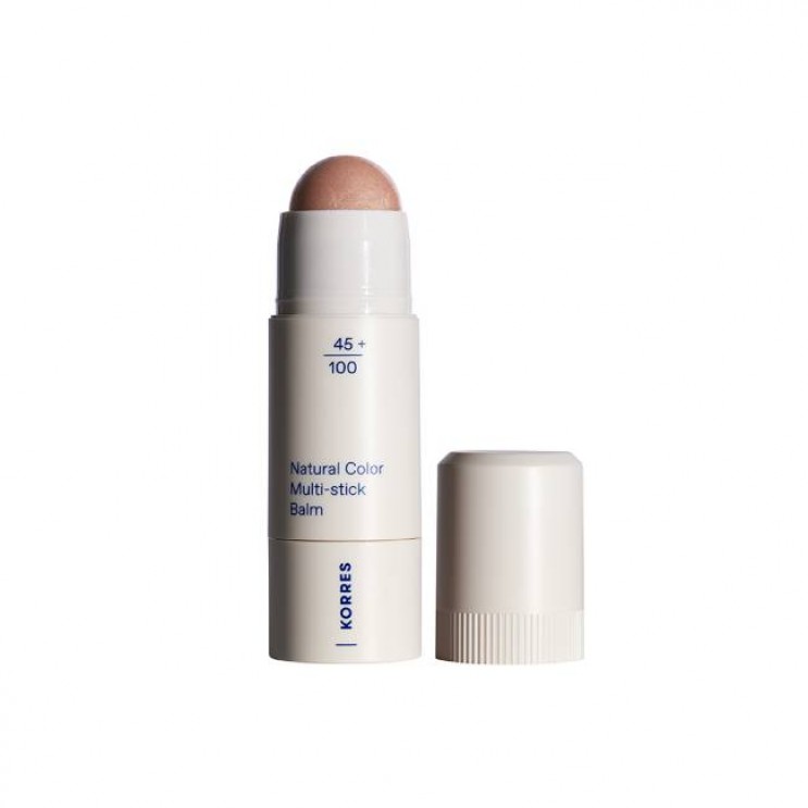 Korres Natural Color Multi-stick Balm 02 Glass Peach 4.5gr | Multi Stick για Υγιές Χρώμα σε Ζυγωματικά και Χείλη