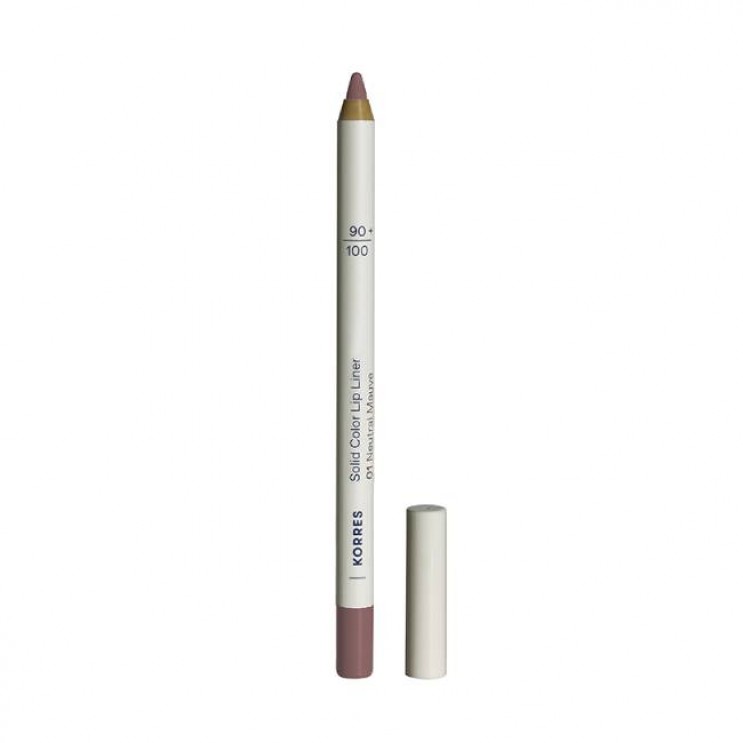 Korres Solid Color Lip Liner 01 Neutral Mauve 1.2g | Μολύβι Χειλιών 