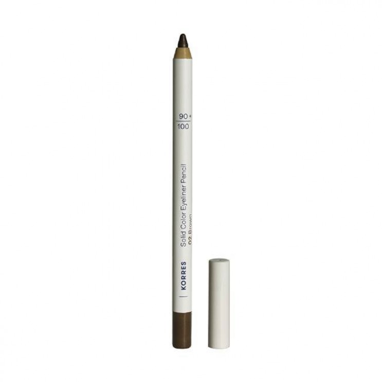 Korres Solid Color Eyeliner Pencil 02 Brown 1.2g | Μολύβι Ματιών Καφέ