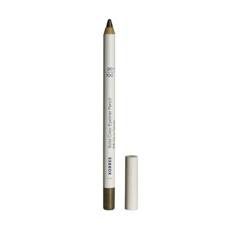 Korres Solid Color Eyeliner Pencil 03 Olive Green 1.2g | Απαλό Μολύβι για το Περίγραμμα των Ματιών Πράσινο 