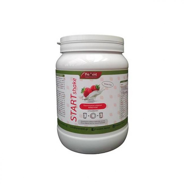 Prevent Start Shake Strawberry 430gr | Υποκατάστατο Γεύματος για τον Έλεγχο του Σωματικού Βάρους με Γεύση Φράουλα