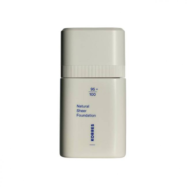 Korres Natural Sheer Foundation 01 Light 30ml | Ανάλαφρο Foundation με Διάφανη Κάλυψη , Ανοιχτή Απόχρωση