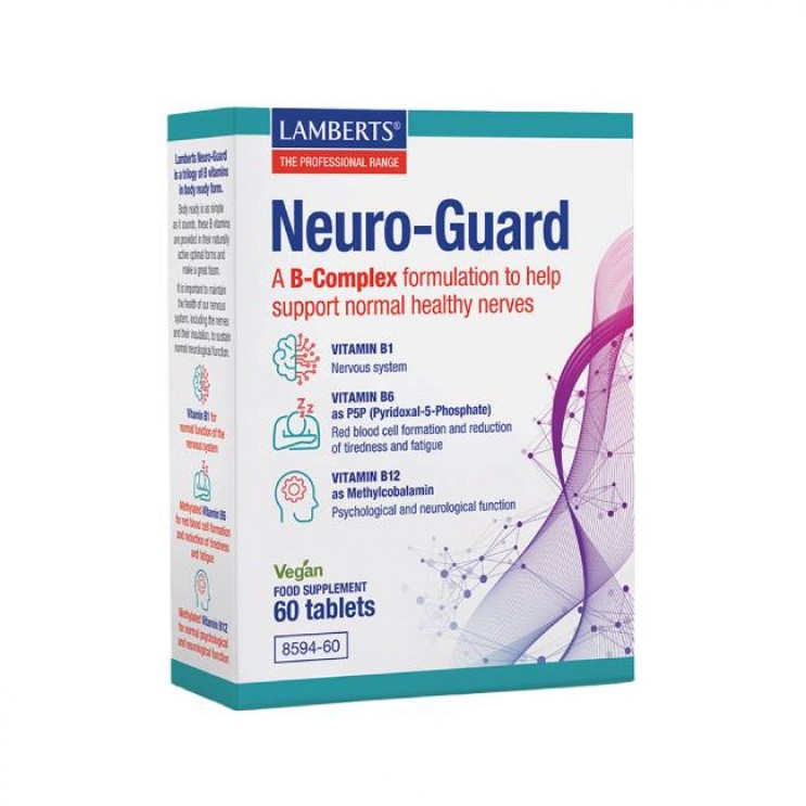 Lamberts Neuro-Guard 60tabs |  Σύμπλεγμα Βιταμινών Β για την Υποστήριξη του Νευρικού Συστήματος