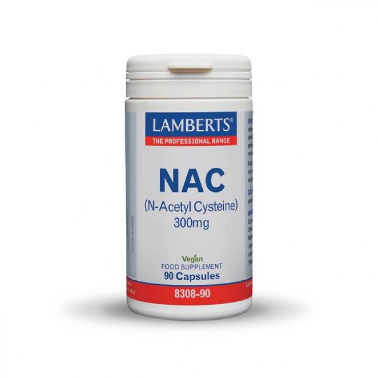 Lamberts NAC 300mg N-Acetyl Cysteine 300mg 90caps | Συμπλήρωμα Διατροφής με Αμινοξύ Ν-Ακέτυλο-Κυστείνη   ΔΗΜΟΦΙΛΕΣΤΕΡΑ