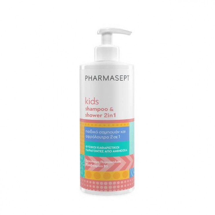Pharmasept Kids 2in1 Shampoo & Shower 500ml | Απαλό Παιδικό Σαμπουάν και Αφρόλουτρο