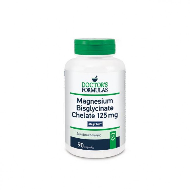 Doctor's Formulas Magnesium Bisglycinate Chelate 125mg 90caps | Συμπλήρωμα Διατροφής, Φόρμουλα Χηλικού Μαγνησίου