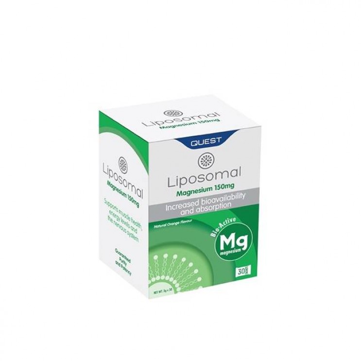Quest Liposomal Magnesium 150MG 30sachets | Συμπλήρωμα Διατροφής Μαγνησίου Λιποσωμικής Μορφής