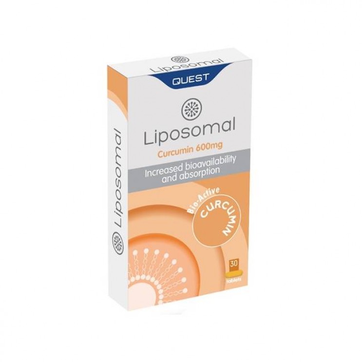 Quest Liposomal Curcumin 600mg 30caps |  Συμπλήρωμα Διατροφής με Κουρκουμίνη Λιποσωμικής Μορφής