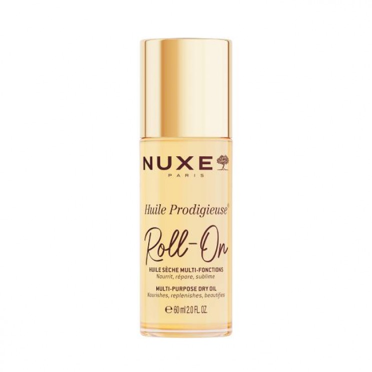 Nuxe Huile Prodigieuse Roll-On Multi-Purpose Dry Oil 60ml | Ξηρό λάδι για Πρόσωπο-Σώμα-Μαλλιά στην μορφή Roll On 