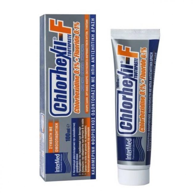 Intermed Chlorhexil F Toothpaste 100ml | Καθημερινή Φθοριούχος Οδοντόπαστα 