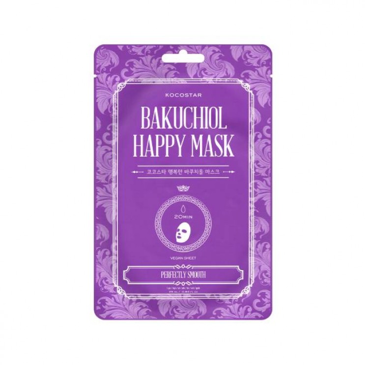 Kocostar Bakuchiol Happy Mask 1τμχ | Εμποτισμένη Μάσκα Προσώπου με Bakuchiol
