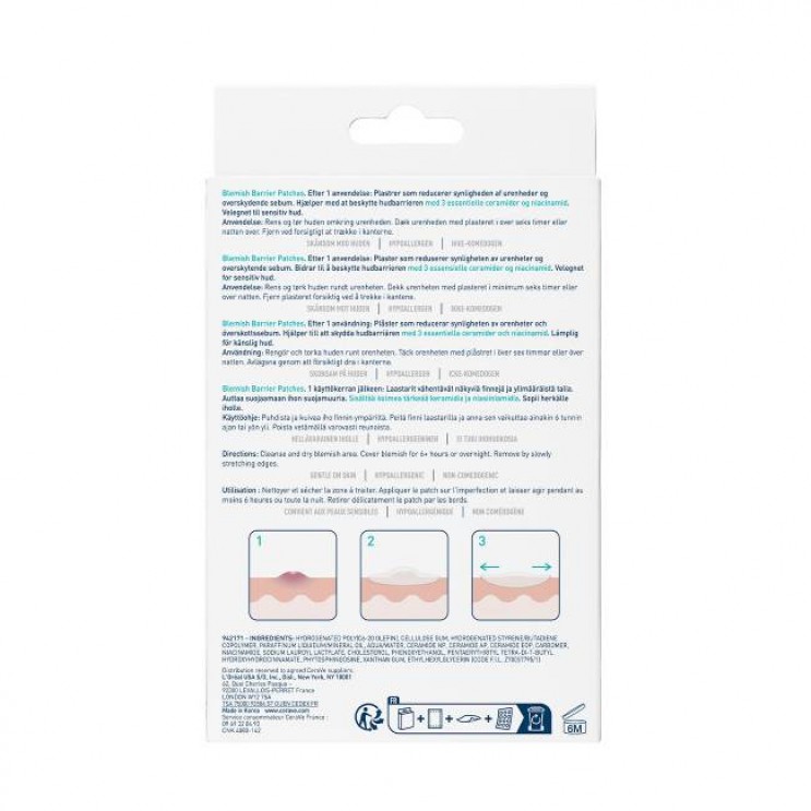 CeraVe Blemish Barrier Patches 22τμχ | Αυτοκόλλητα Επιθέματα Κατά των Ατελειών 