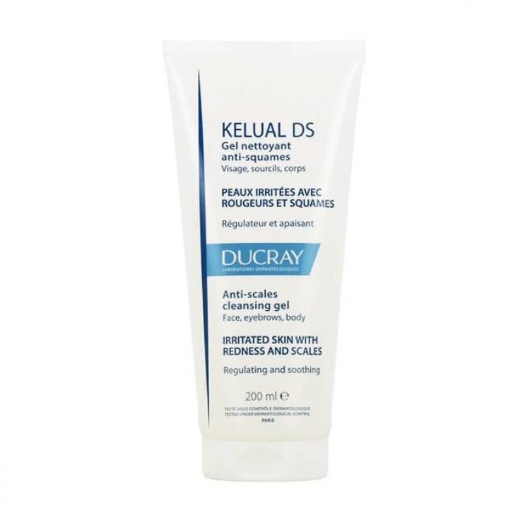 Ducray Kelual DS Gel Moussant 200ml | Αφρίζον Ζελ Καθαρισμού κατά της Σμηγματορροϊκής Δερματίτιδας