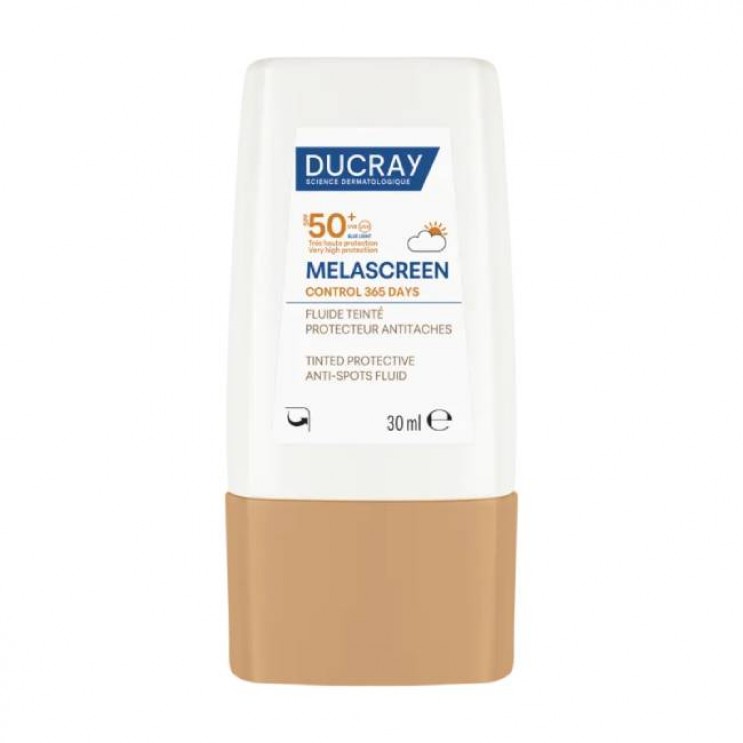 Ducray Melascreen Fluide Teintee SPF50+ 30ml | Λεπτόρρευστη Αντηλιακή Κρέμα κατά των Κηλίδων SPF50+ με Χρώμα , Κανονικό προς Μικτό Δέρμα 