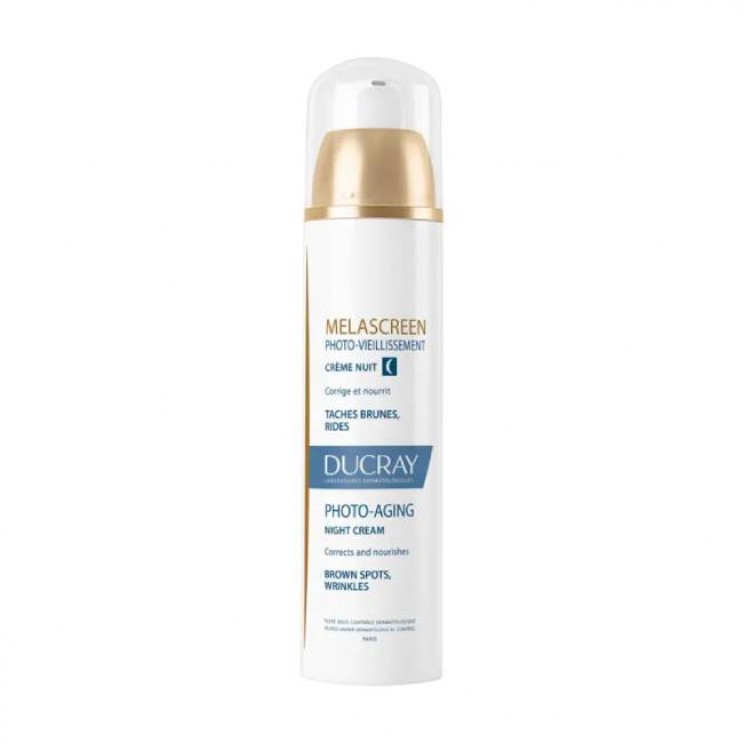 Ducray Melascreen Photoaging Creme Nuit Regenerante 50ml | Κρέμα Νύχτας κατά των Καφέ Κηλίδων και των Ρυτίδων