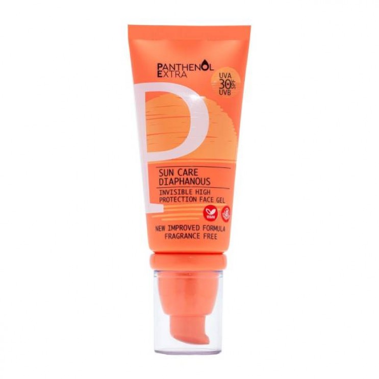 Medisei Panthenol Extra Sun Care Diaphanous SPF30, 50ml | Αντηλιακό Τζελ Προσώπου SPF30