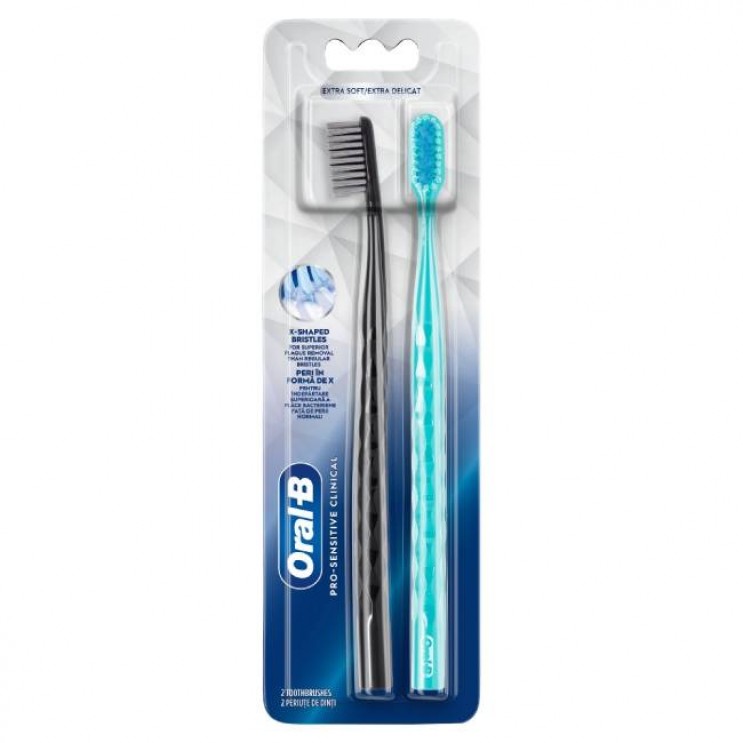 Oral-B Toothbrush Pro-Sensitive Clinical Extra Soft 2τμχ | Οδοντόβουρτσα Πολύ Μαλακή