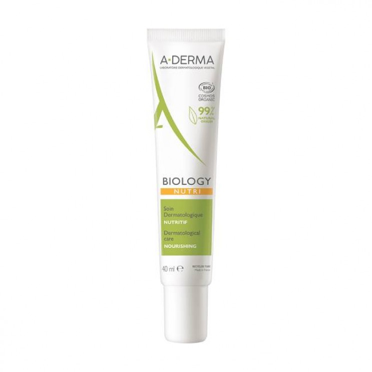 A-Derma Biology Soin Nutritif 40ml | Κρέμα Εντατικής Θρέψης για το Ξηρό Δέρμα Προσώπου & Ματιών 