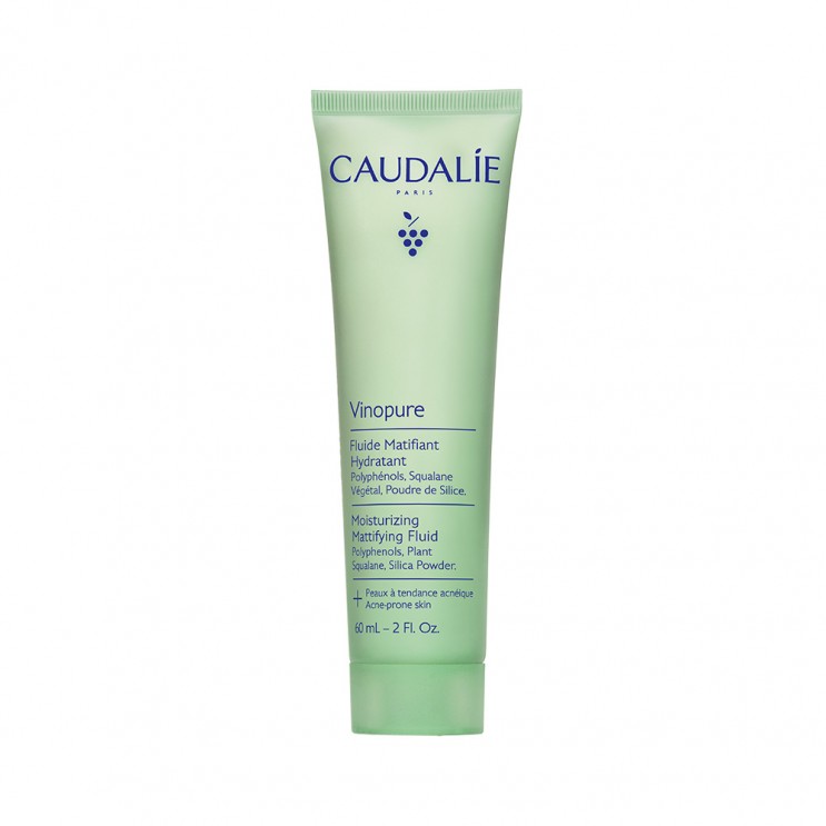 Caudalie Vinopure Moisturizing Mattifying Fluid 60ml | Ενυδατική Λεπτόρρευστη Κρέμα Προσώπου για Λιπαρές/Μικτές Επιδερμίδες κατά των Ατελειών