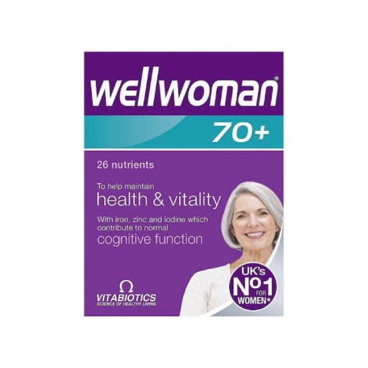 Vitabiotics Wellwoman 70+, 30tabs | Πολυβιταμίνη για Γυναίκες άνω των 70