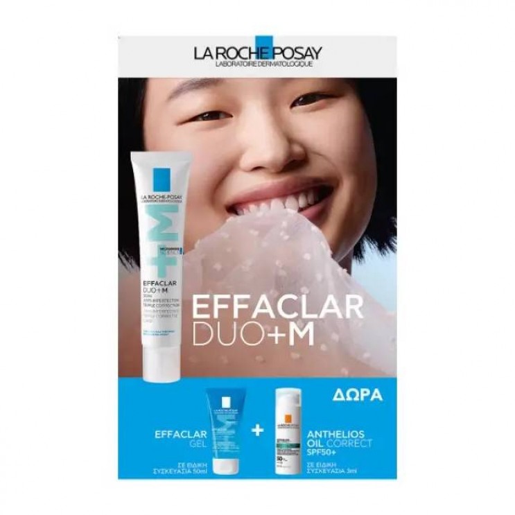 La Roche Posay Effaclar Duo +M Διορθωτική Κρέμα Κατά των Ατελειών 40ml & ΔώροEffaclar Gel 50ml & Anthelios Oil Correct SPF50+ 3ml