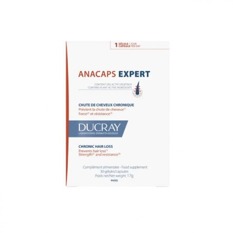Ducray Anacaps Expert 30caps | Συμπλήρωμα Διατροφής για τη Χρόνια Τριχόπτωση 