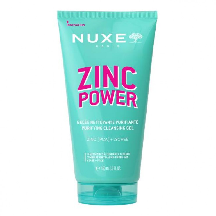 Nuxe Zinc Power Purifying Cleansing Gel 150ml | Τζελ Καθαρισμού Προσώπου για Λιπαρό Δέρμα με Ατέλειες